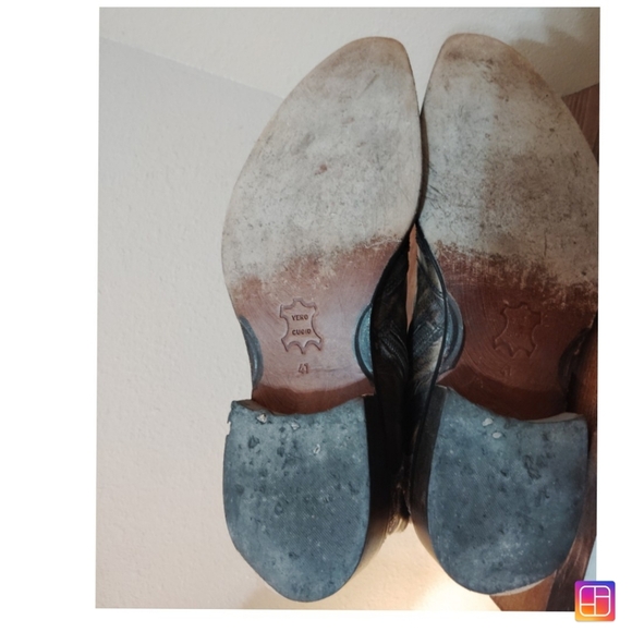 Aldo Distressed Western Cowboy Ankle Boots Size 41 - Picture 5 of 9